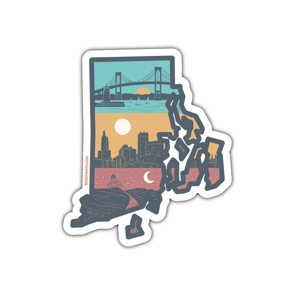 Layers of Rhode Island Sticker - Bozz Prints