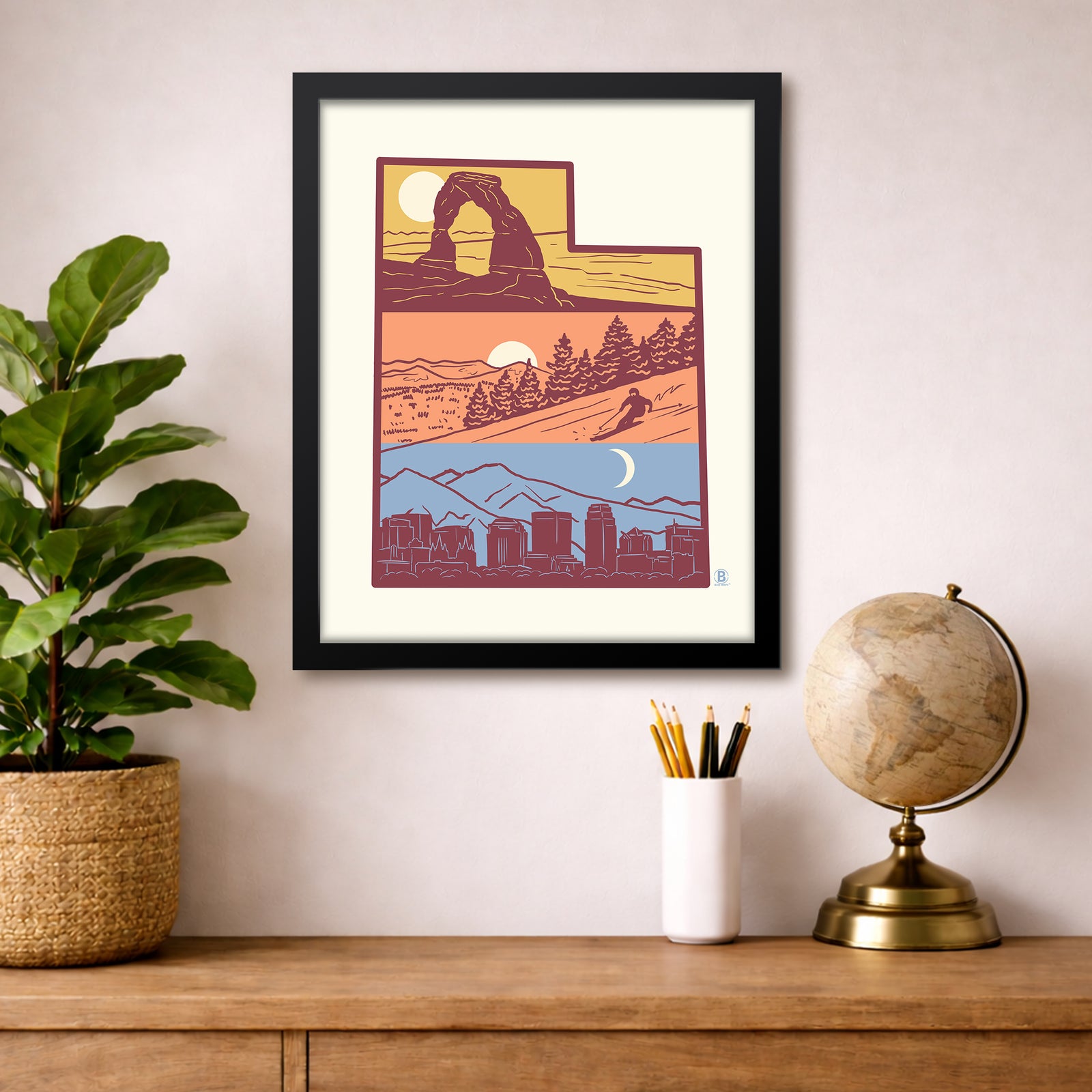 Layers of Utah Print