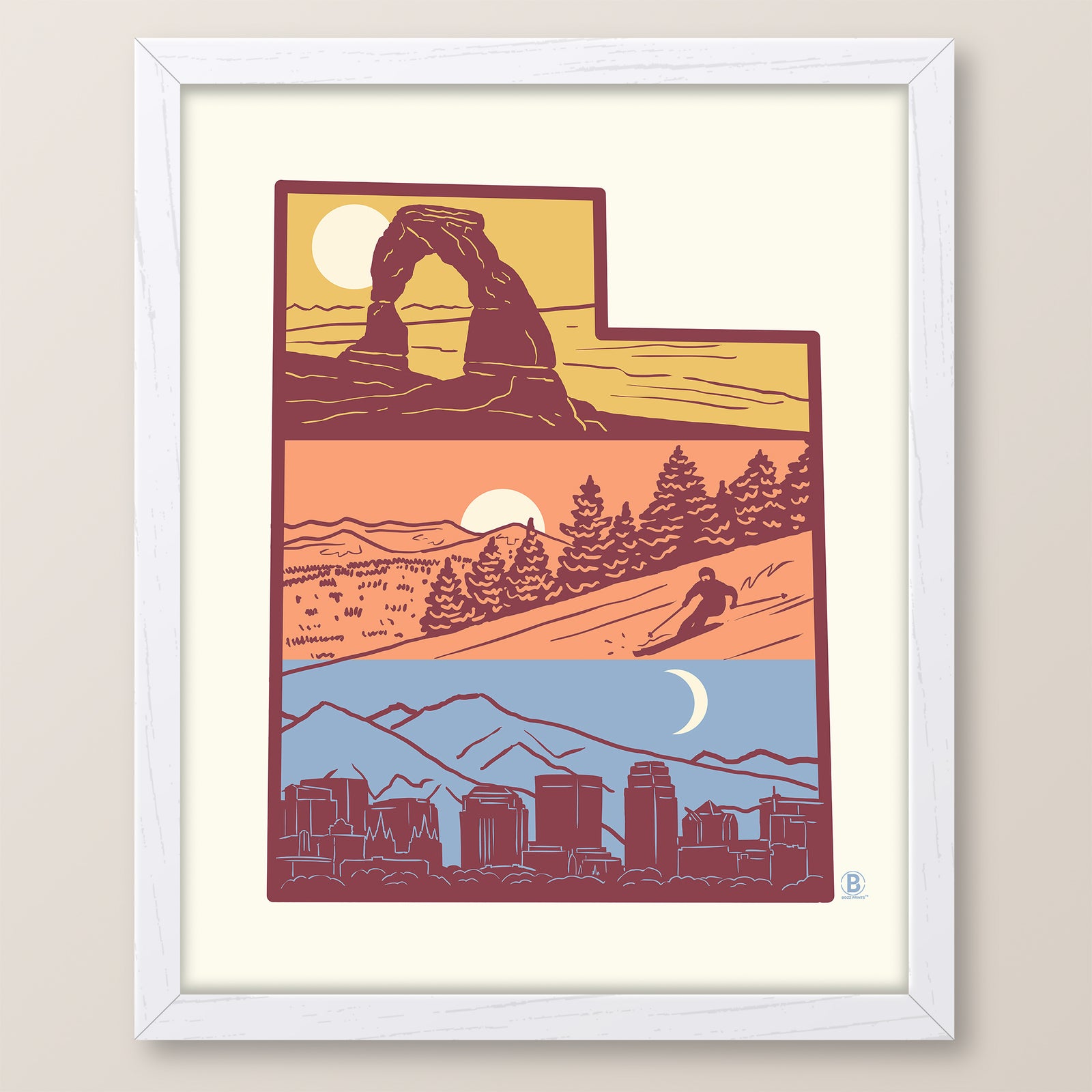Layers of Utah Print
