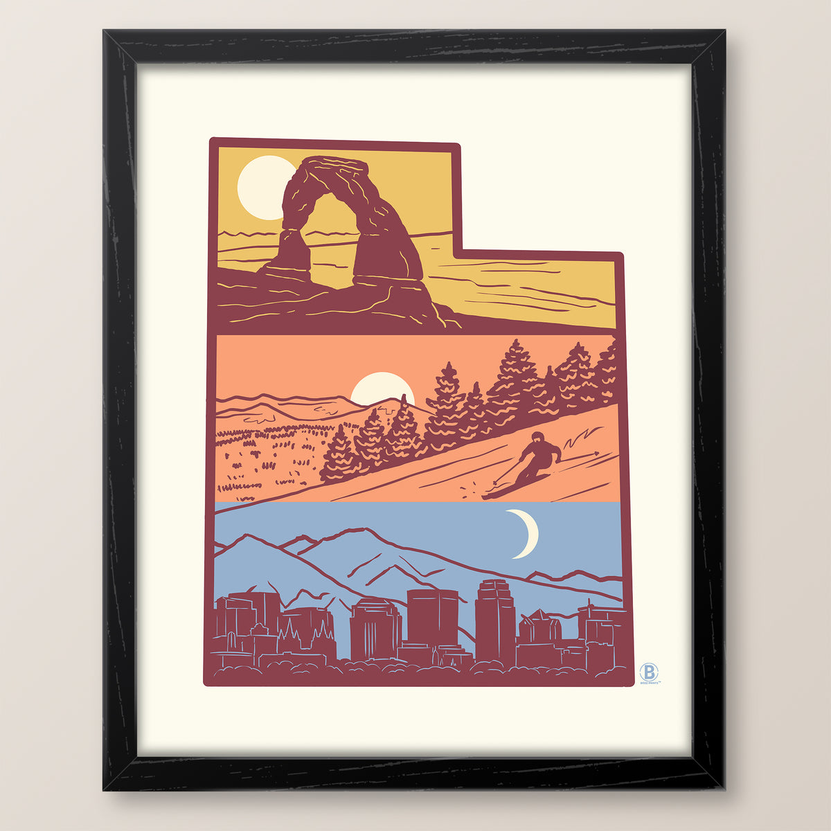 Layers of Utah Print