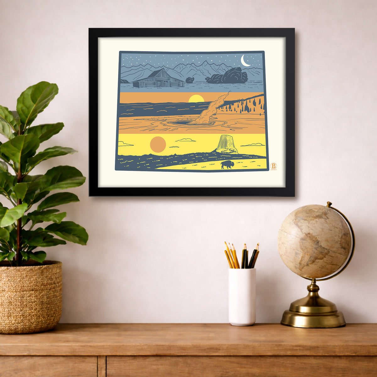 Layers of Wyoming Print