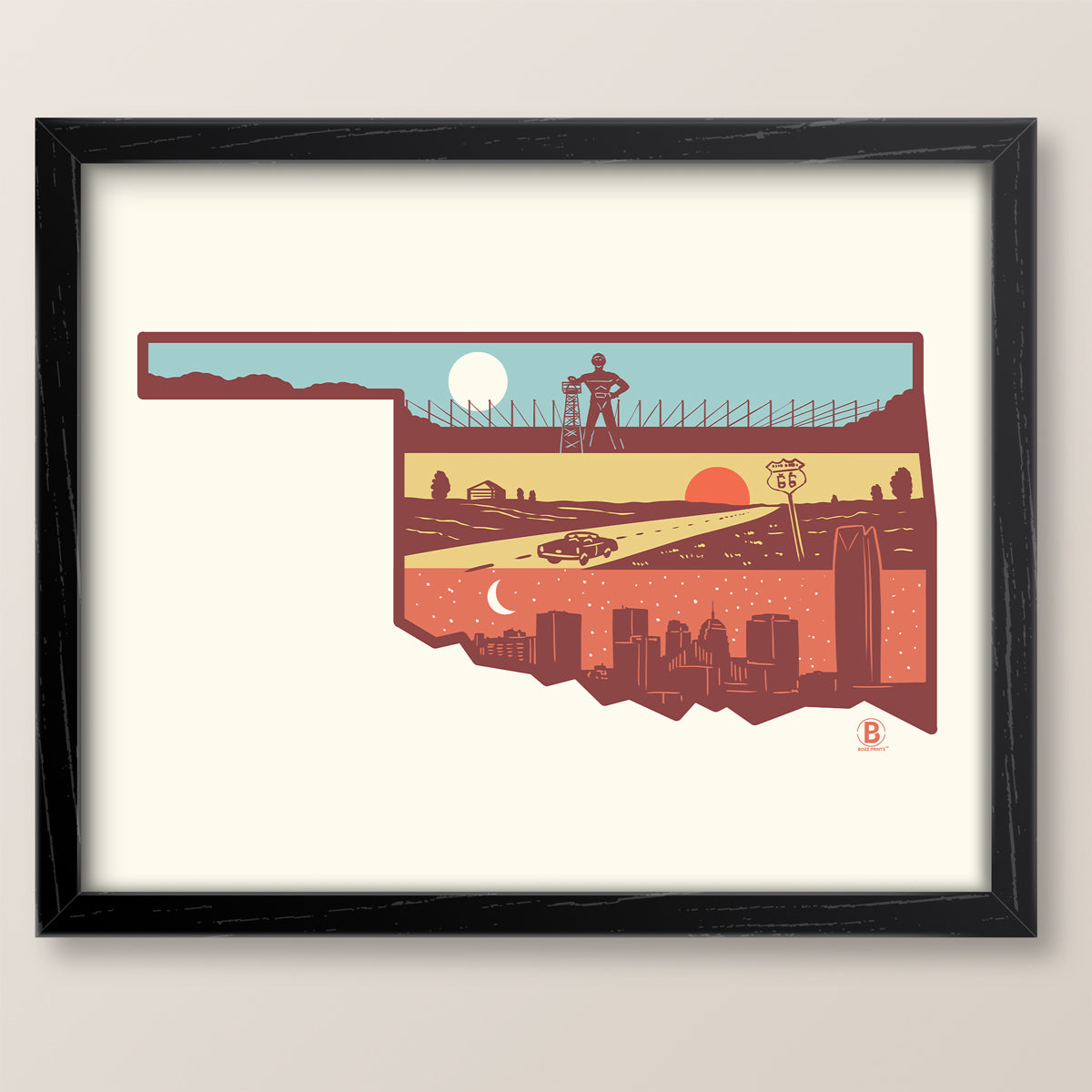 Layers of Oklahoma Print