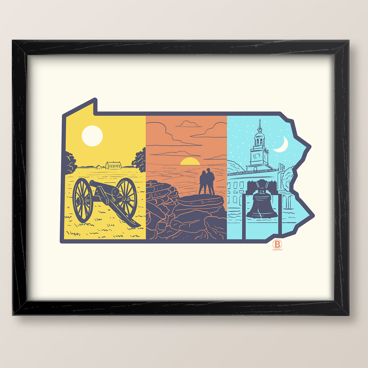 Layers of Pennsylvania Print