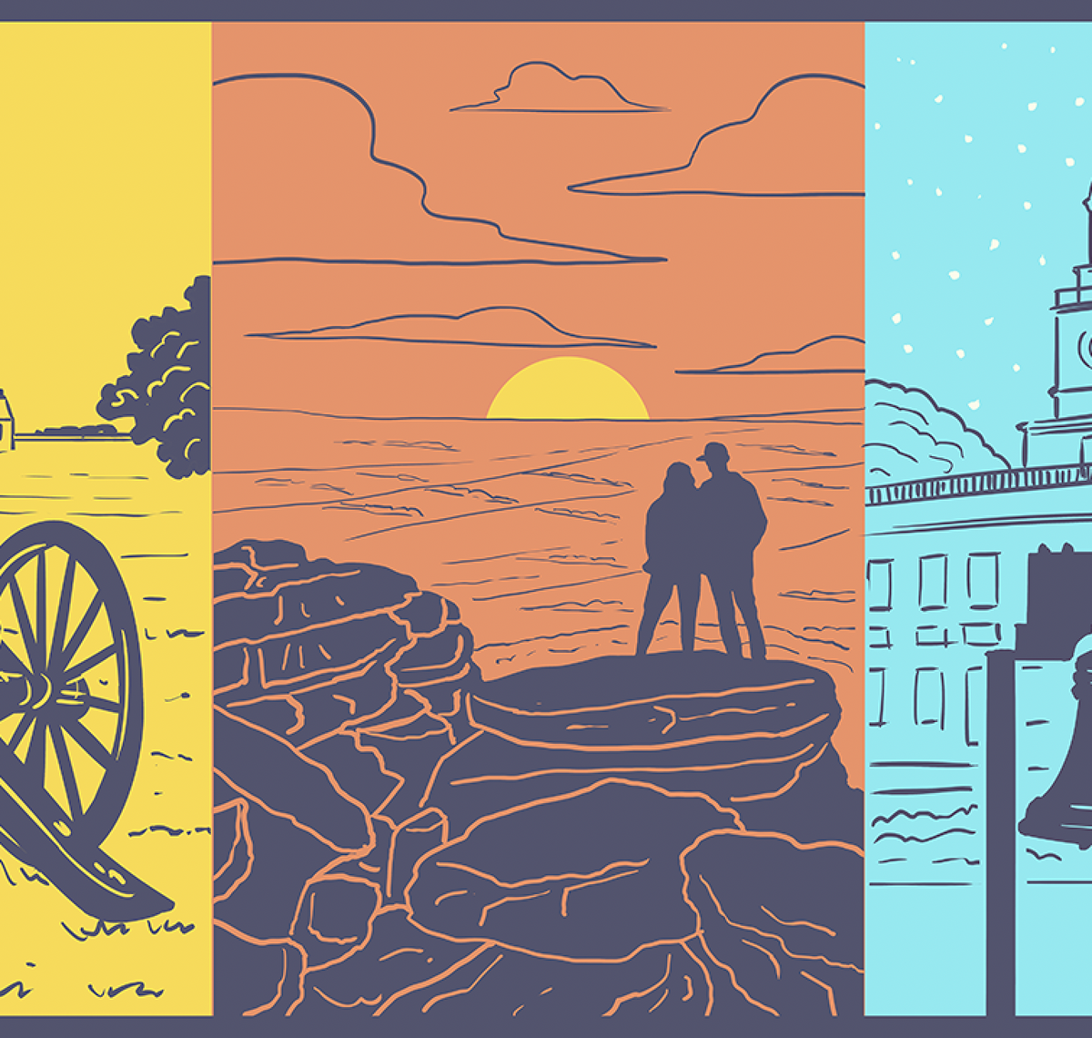 Layers of Pennsylvania Print