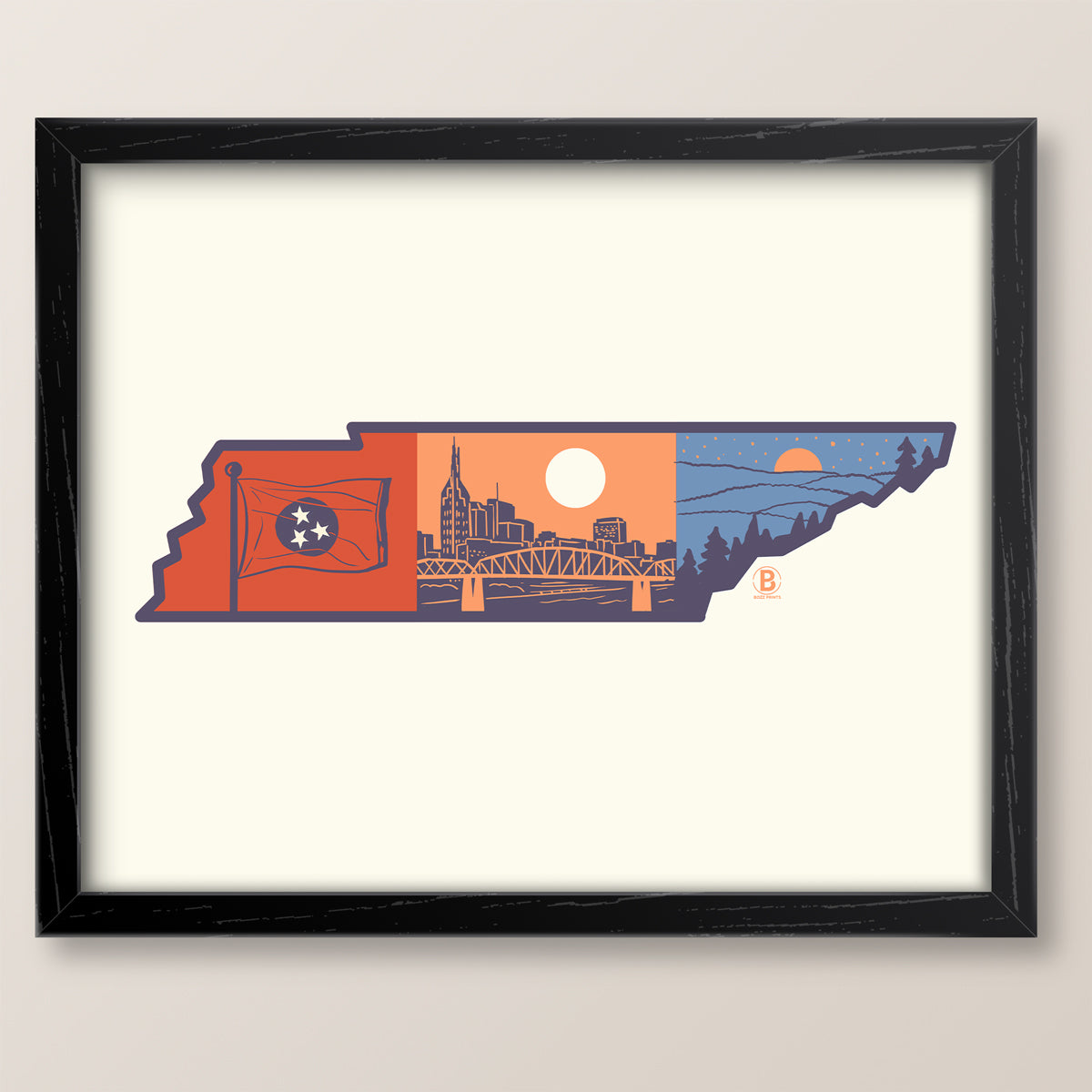 Layers of Tennessee Print