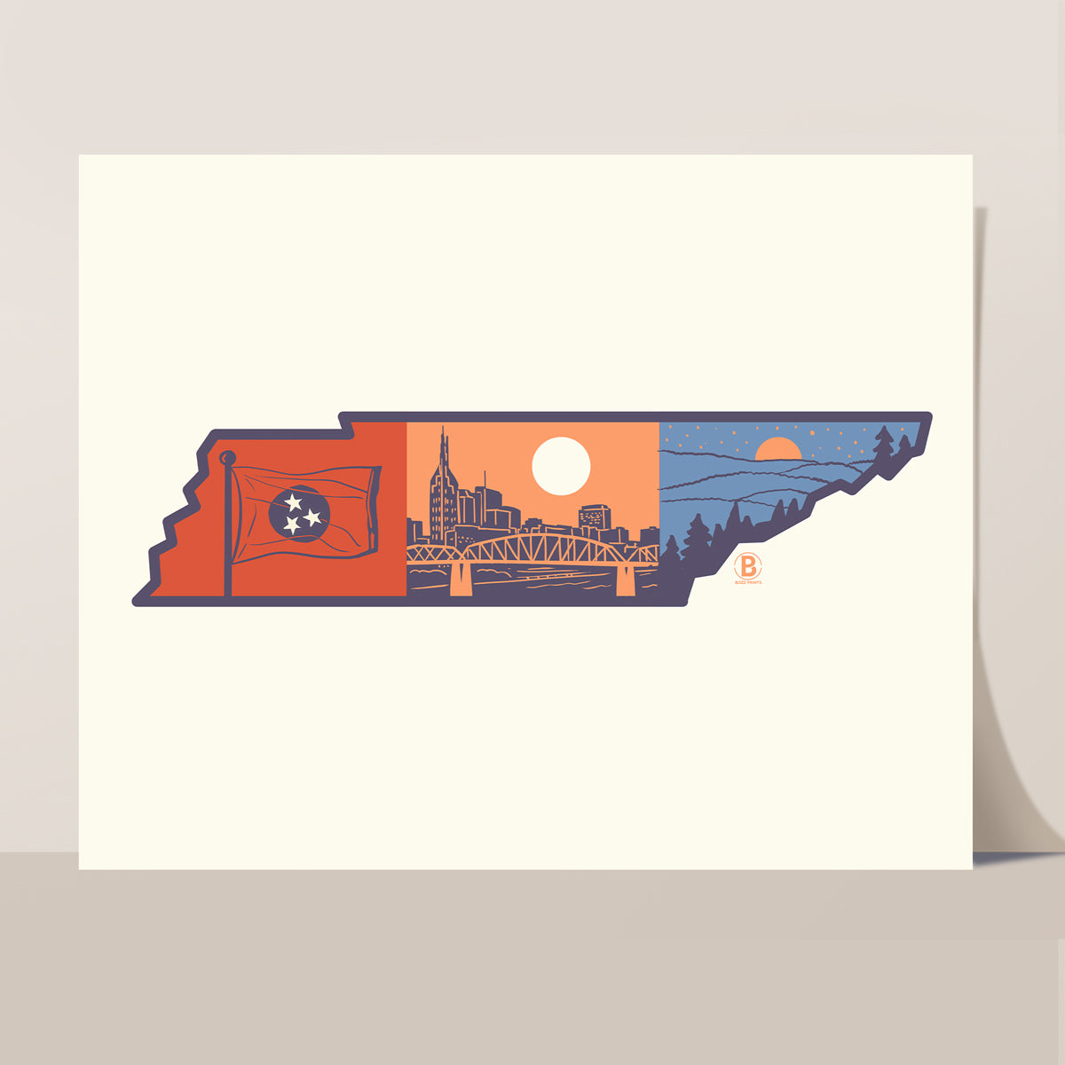 Layers of Tennessee Print