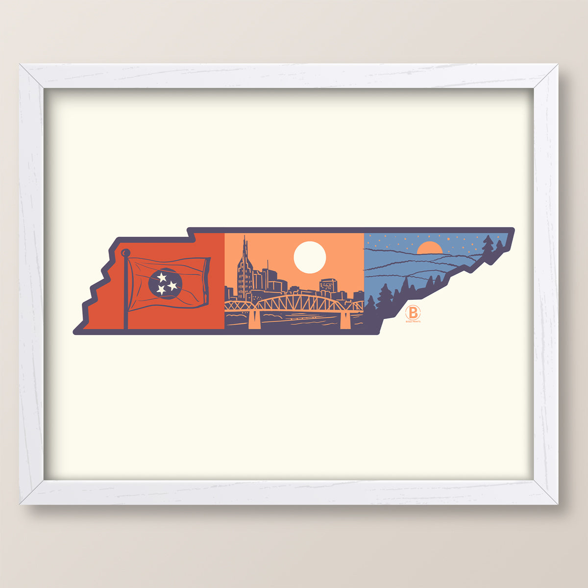 Layers of Tennessee Print