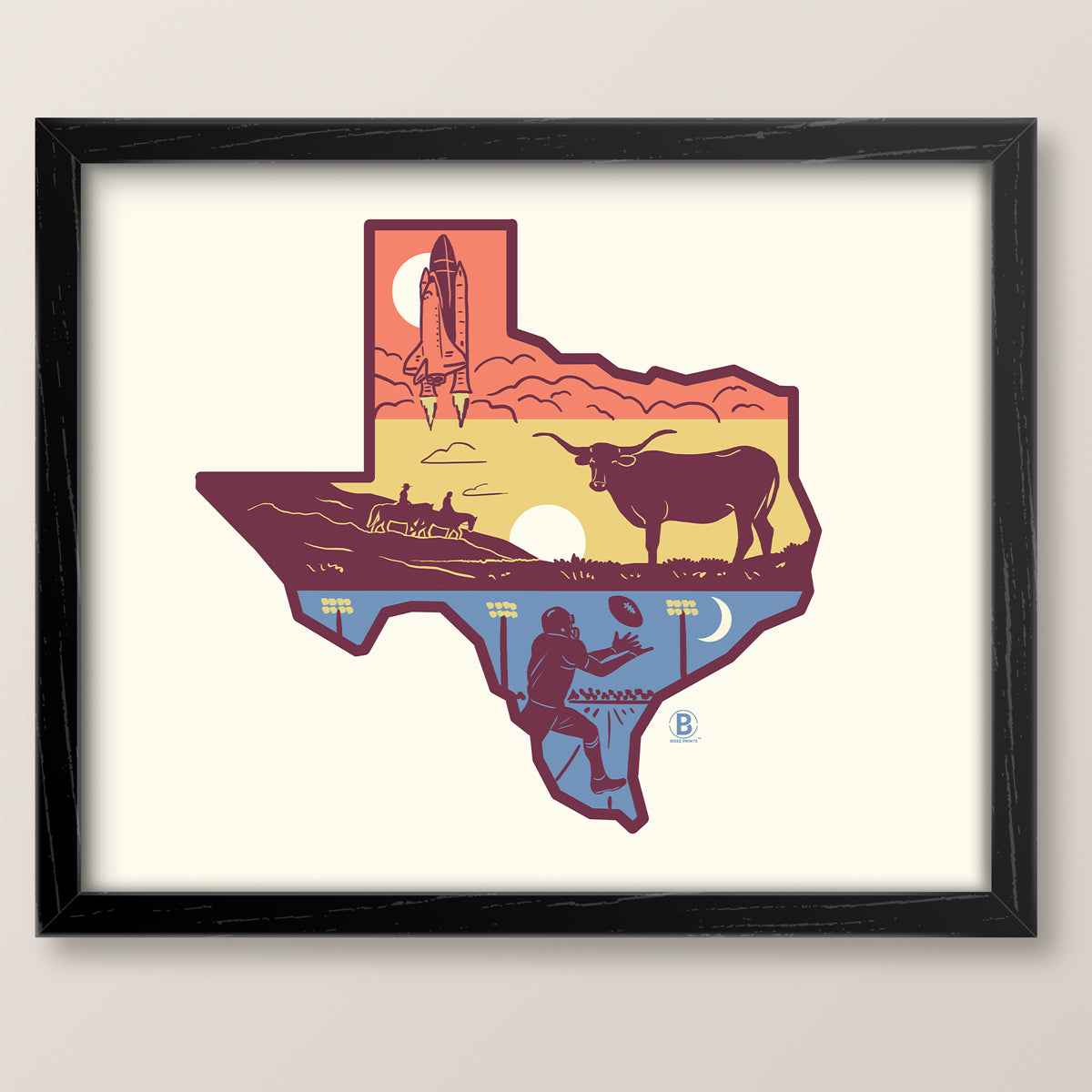 Layers of Texas Print