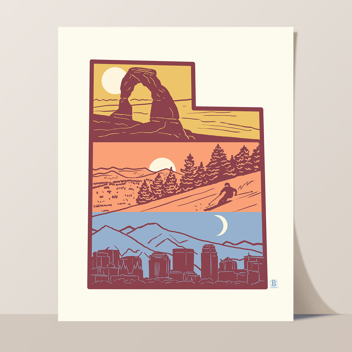 Layers of Utah Print