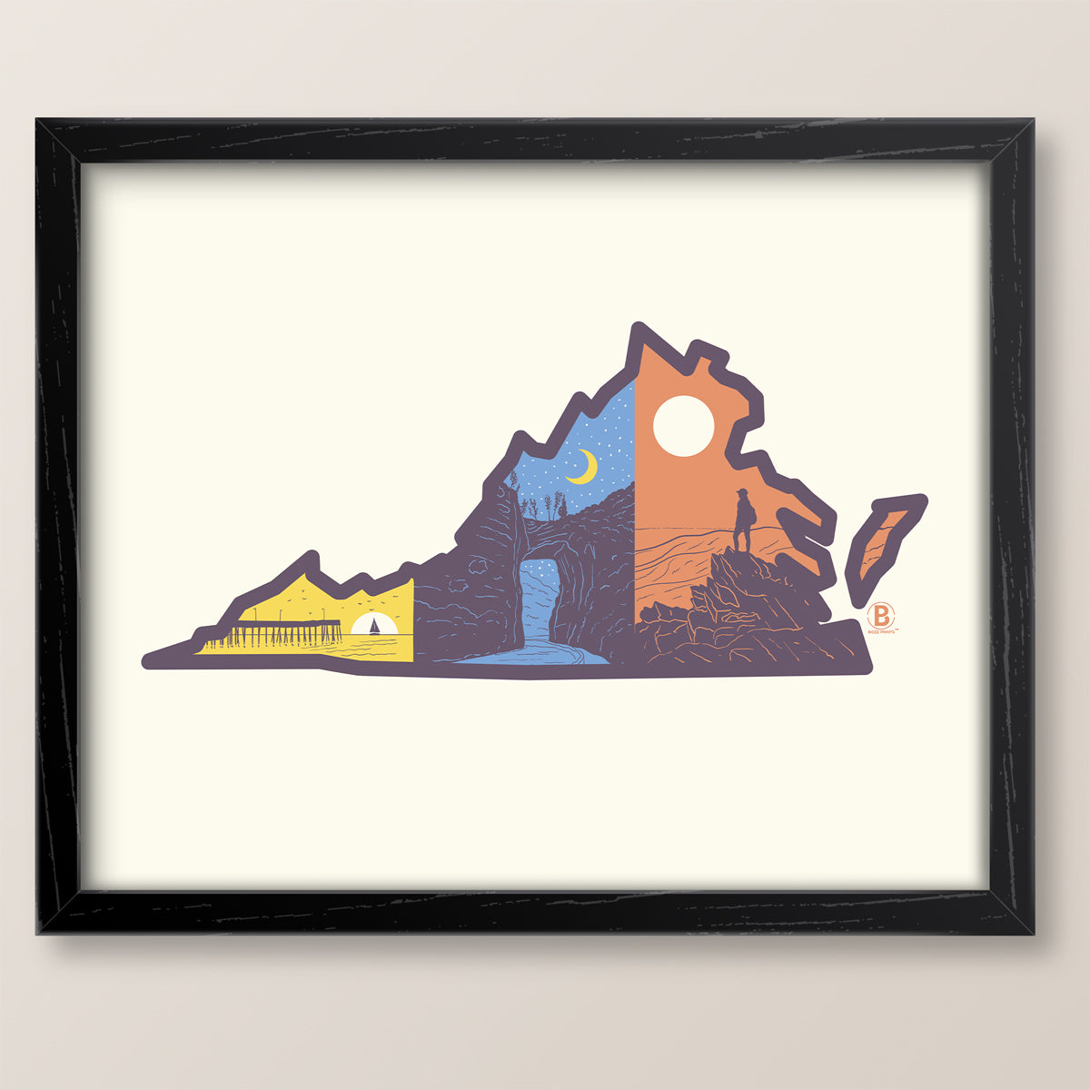 Layers of Virginia Print