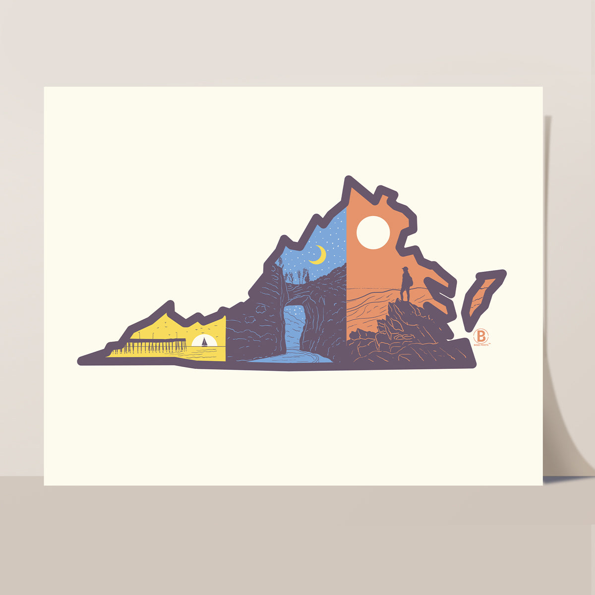 Layers of Virginia Print