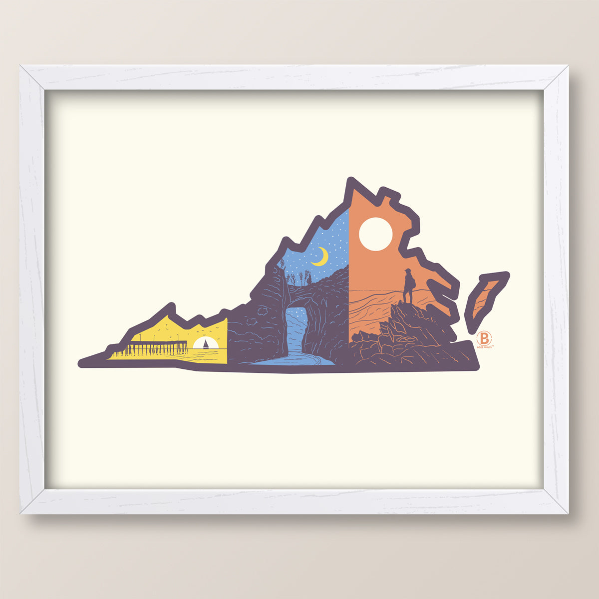 Layers of Virginia Print