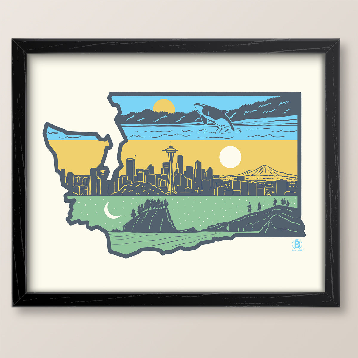 Layers of Washington Print