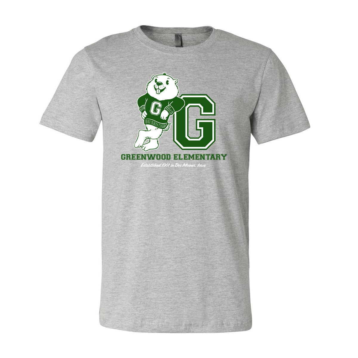 Greenwood Elementary Leaning Woodchuck T-Shirt