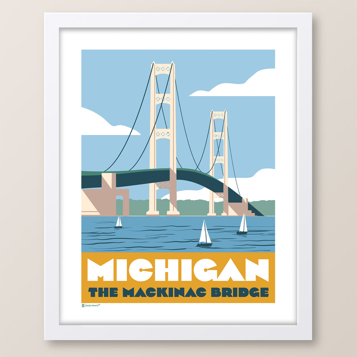 Mackinac Bridge Michigan Print