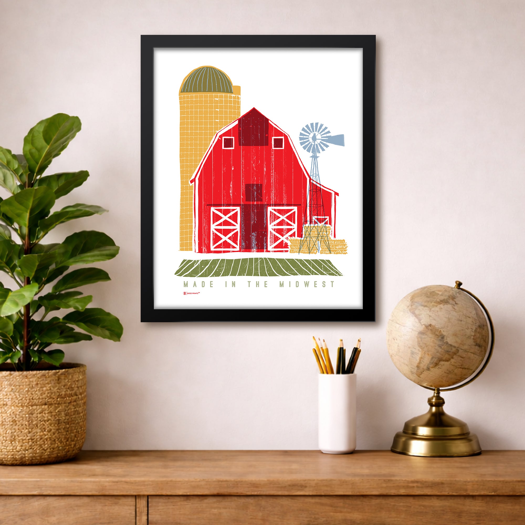 Made in the Midwest Art Print - Bozz Prints