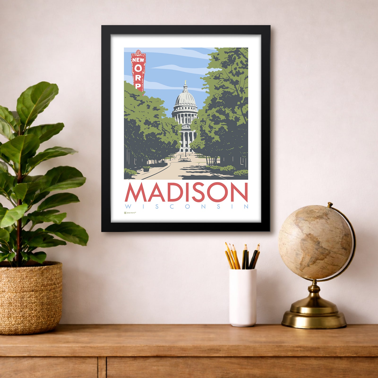 Madison Capitol State Street Print