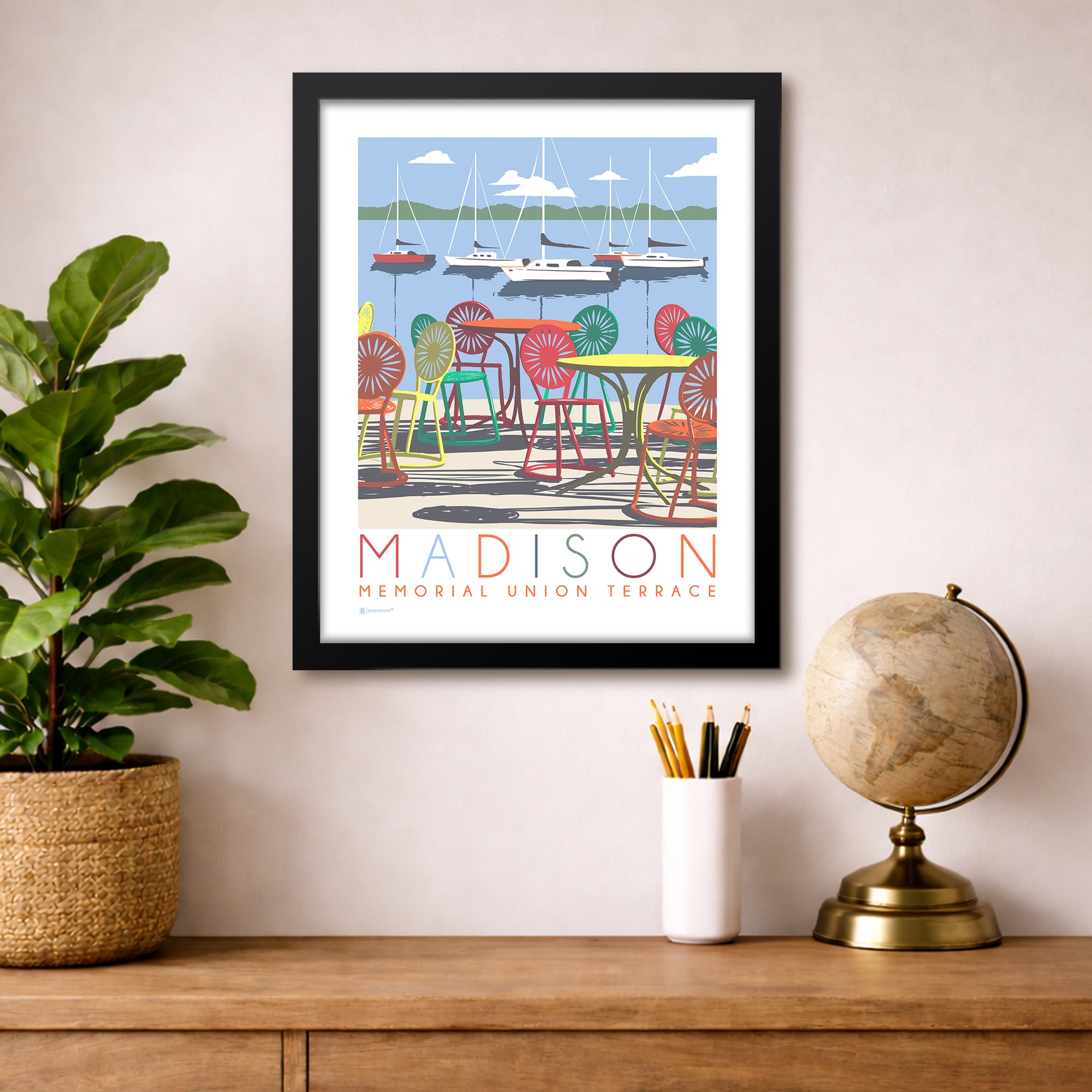 Madison Memorial Union Terrace Wisconsin Art Print - Bozz Prints