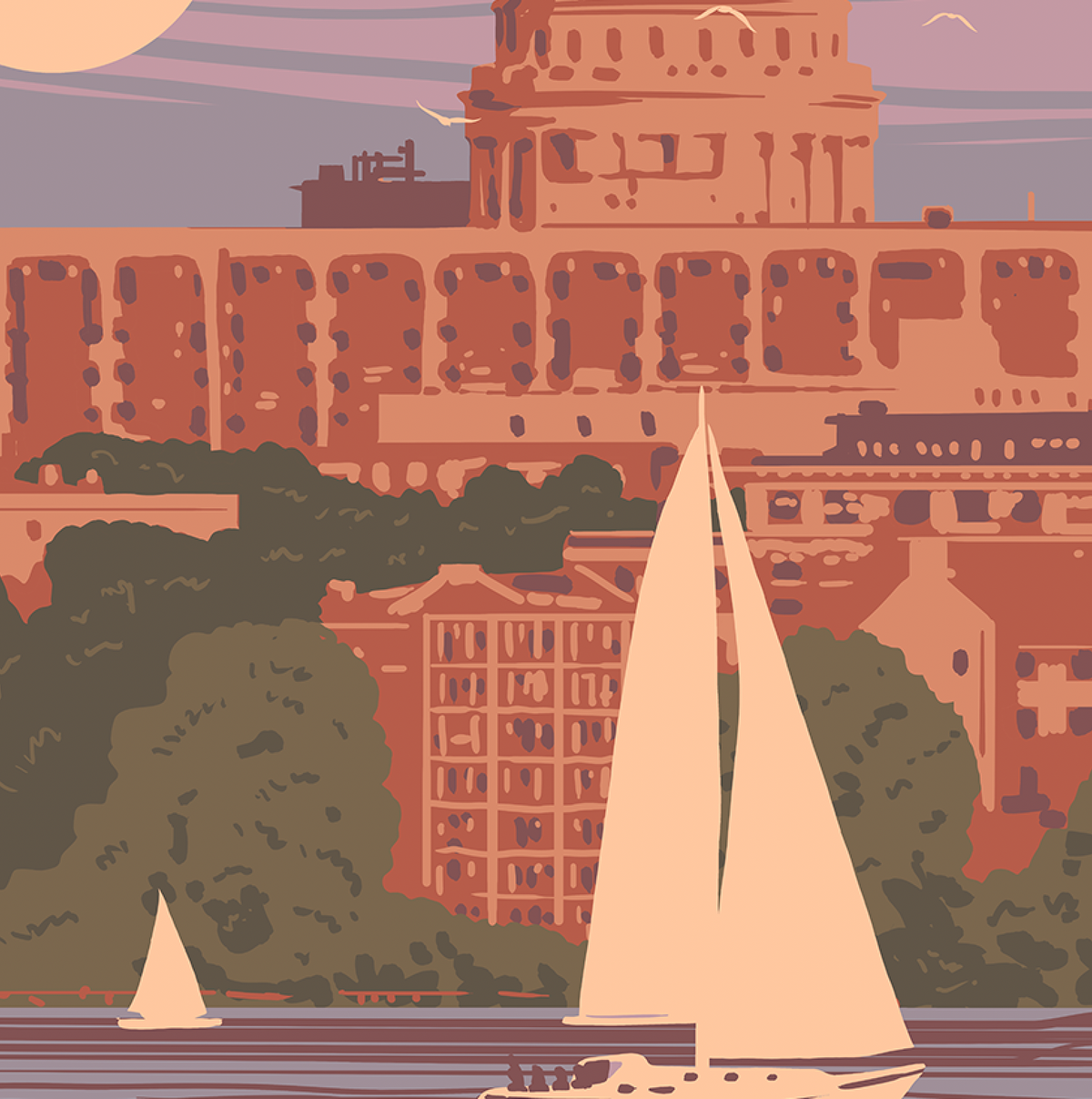 Madison Sailing Print