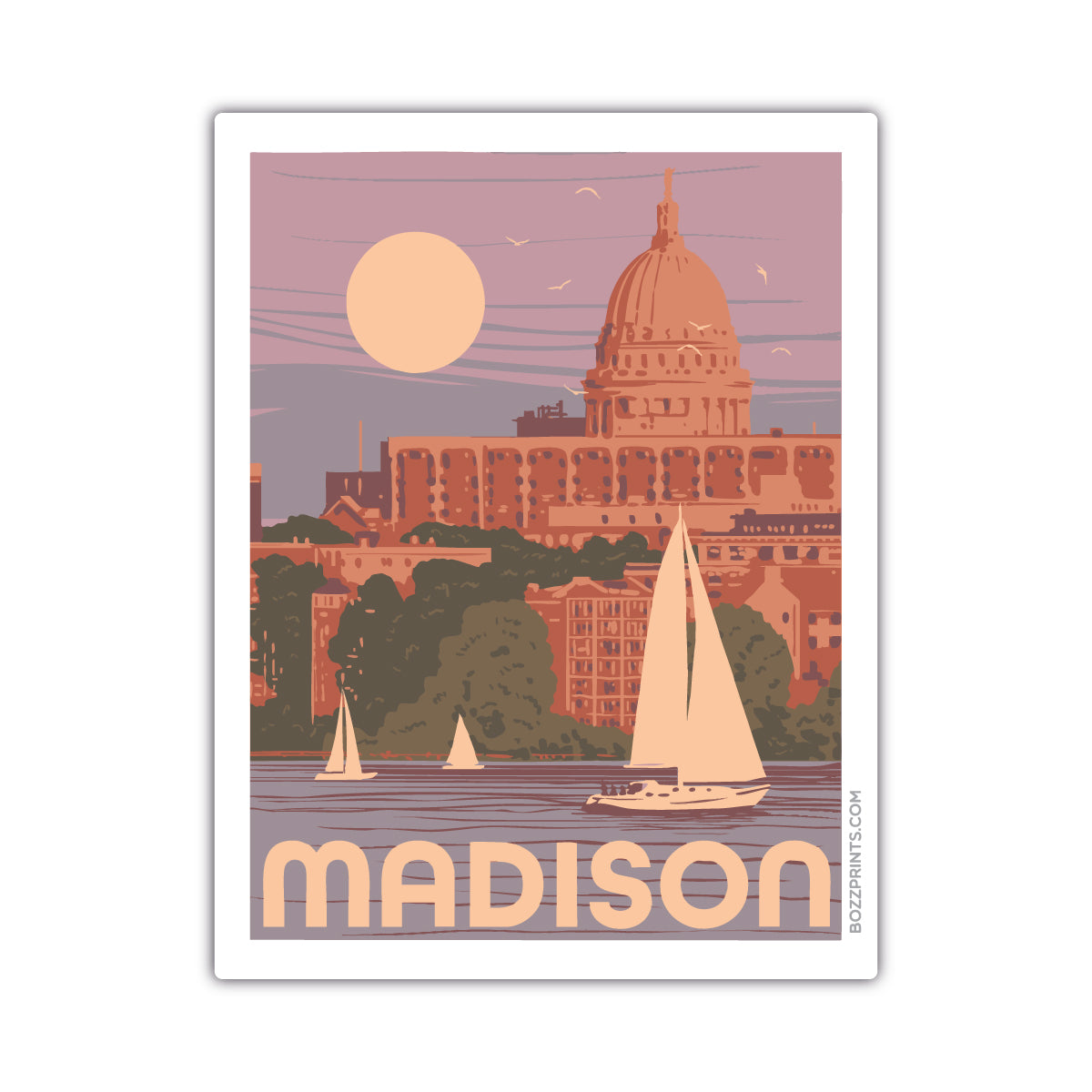 Madison Sailing Sticker