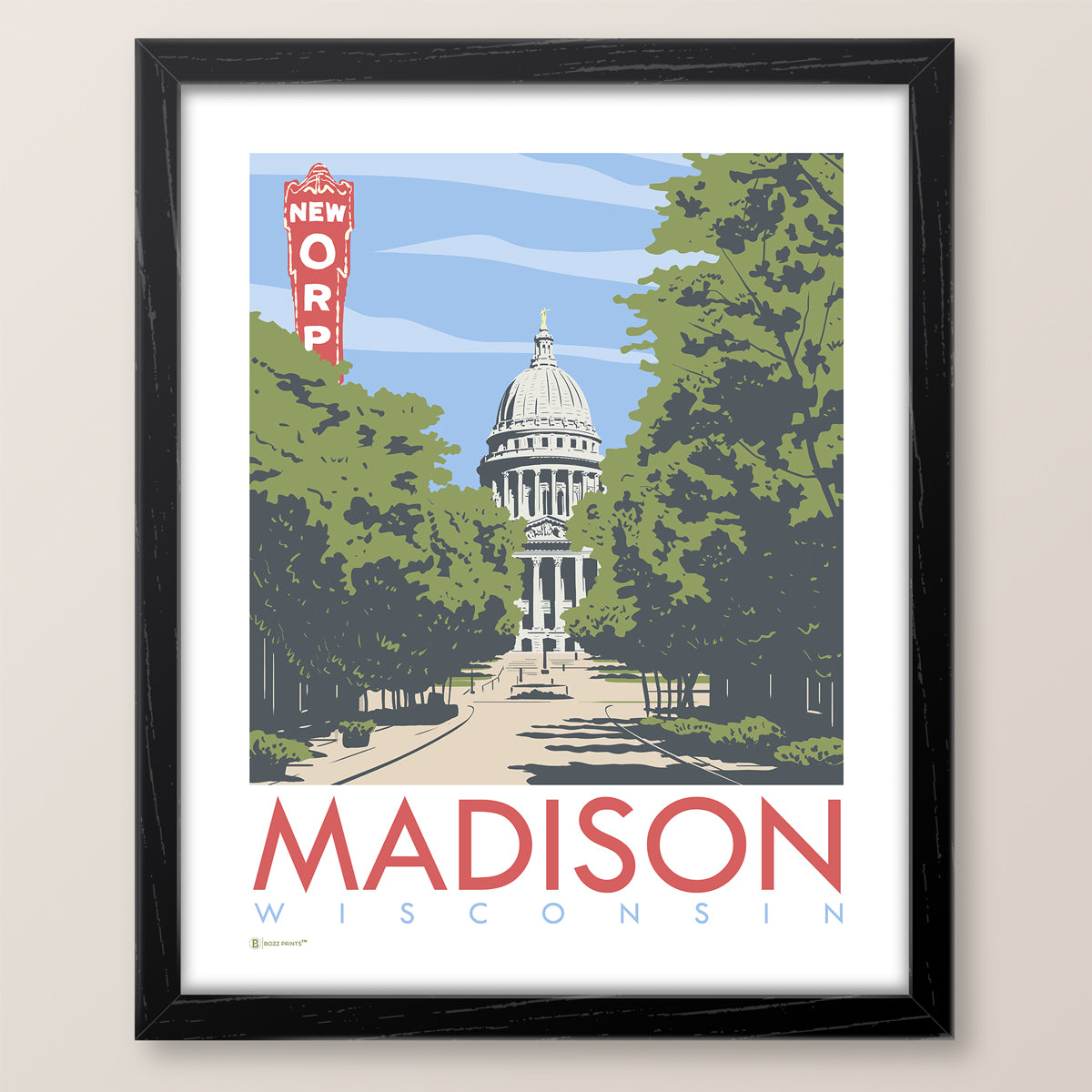 Madison Capitol State Street Print
