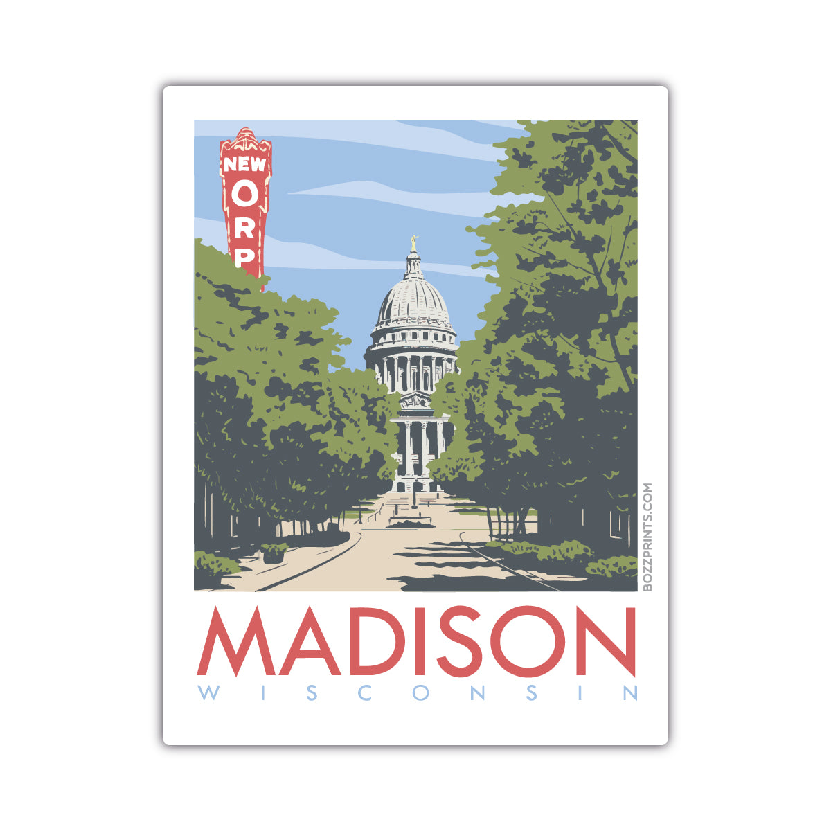 Madison Capitol State Street Sticker