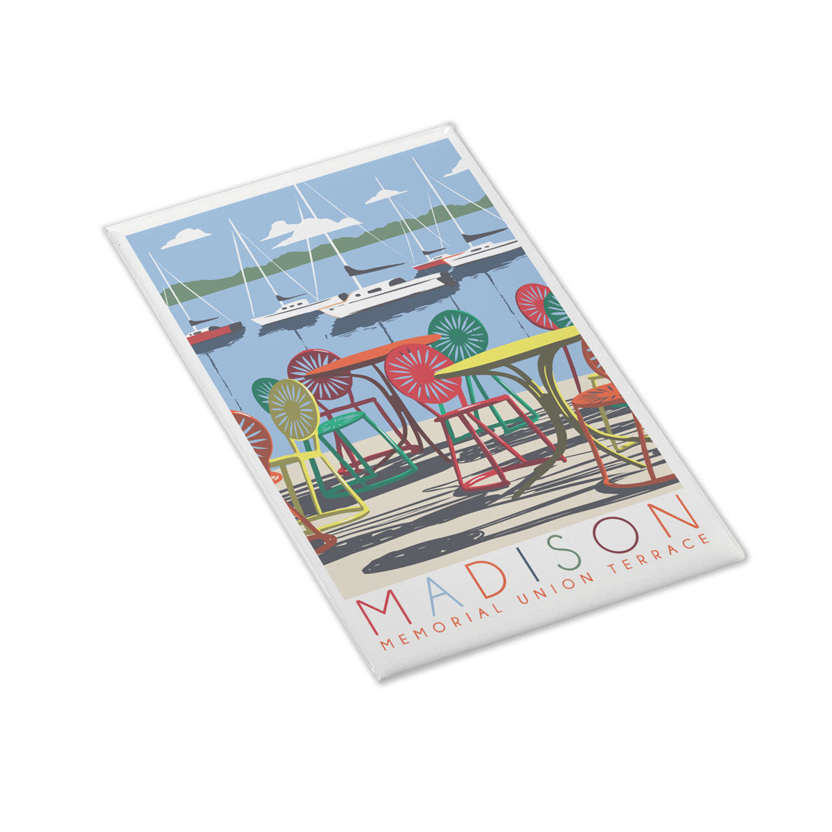 Madison Memorial Union Terrace Hard Magnet