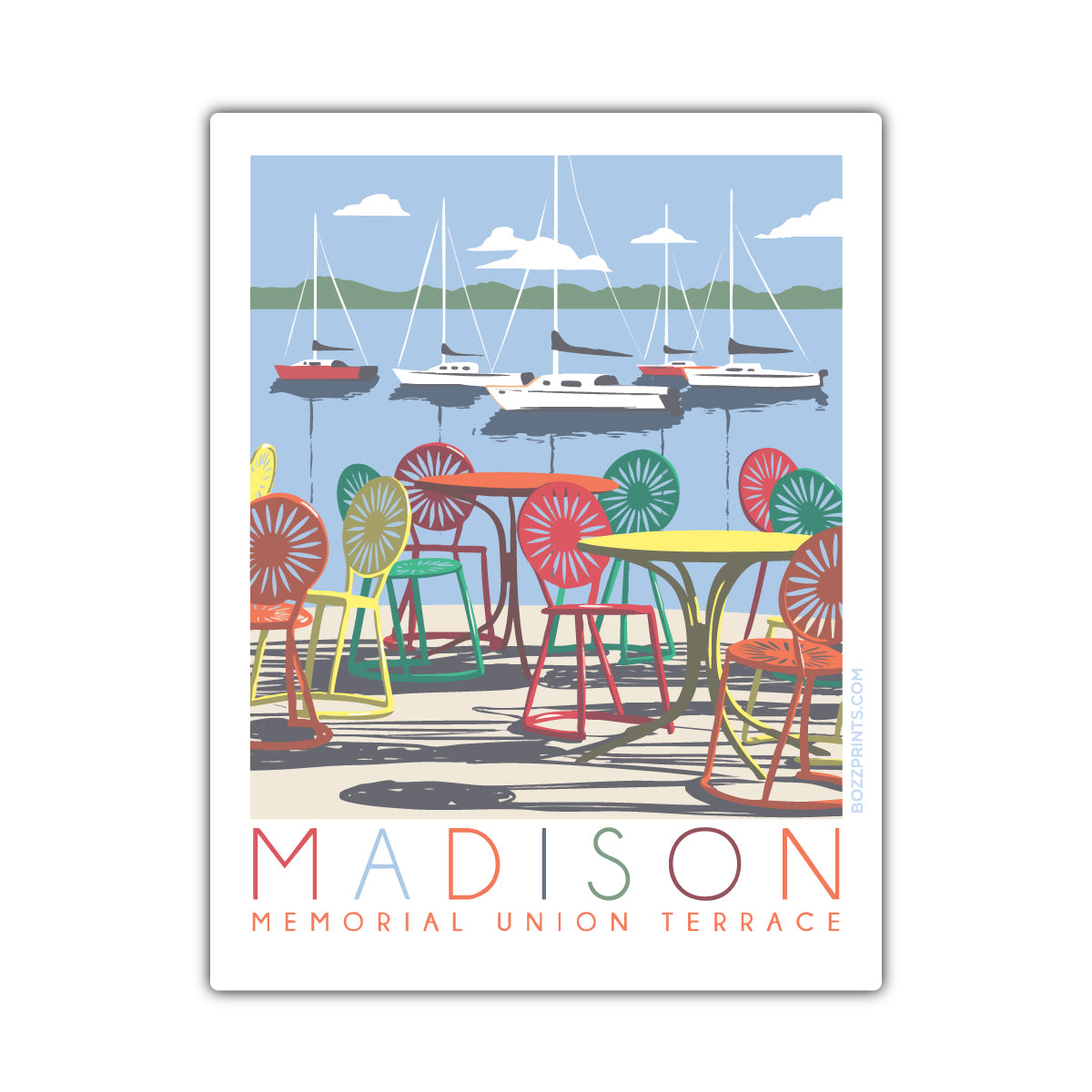 Madison Memorial Union Terrace Sticker