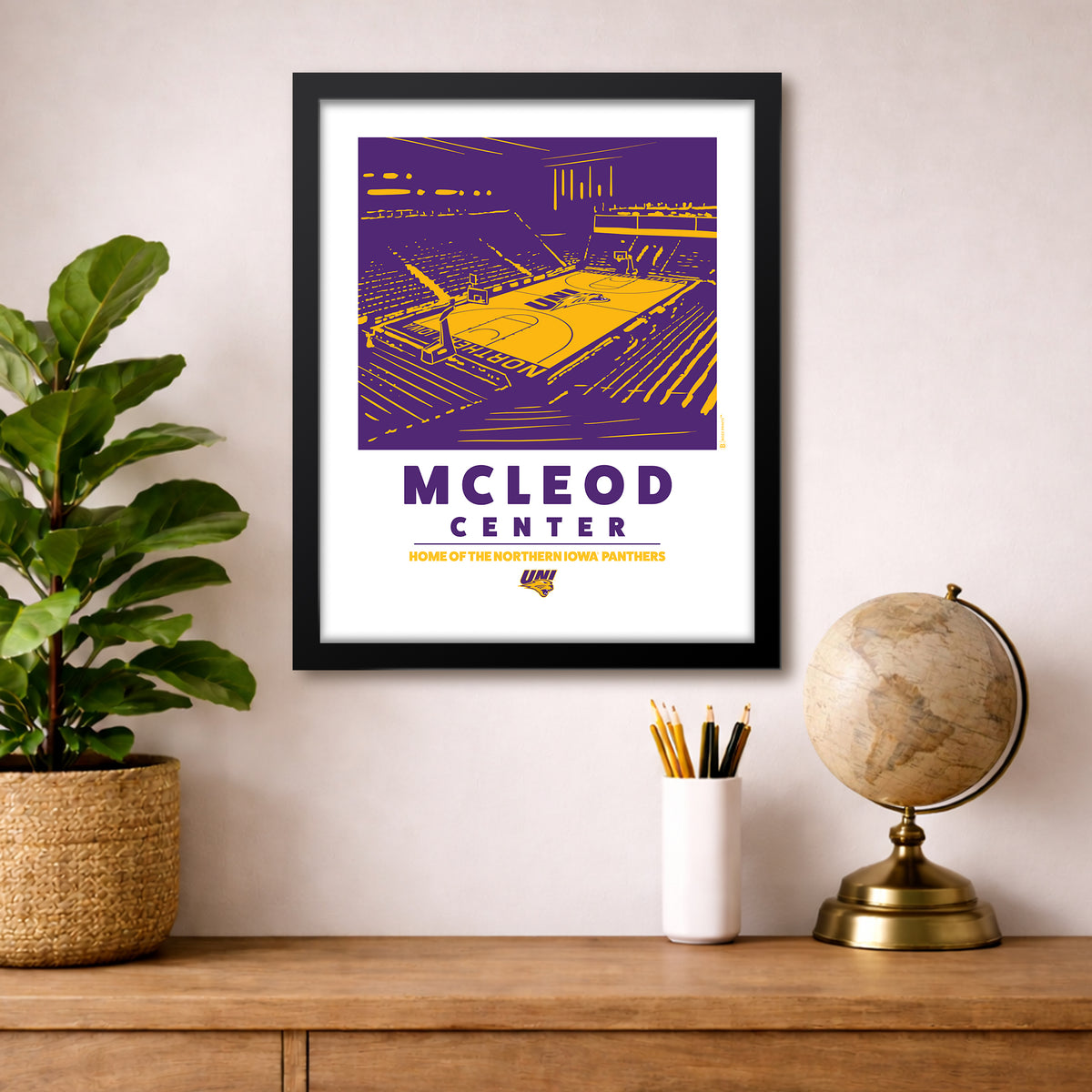 University of Northern Iowa McLeod Center Print