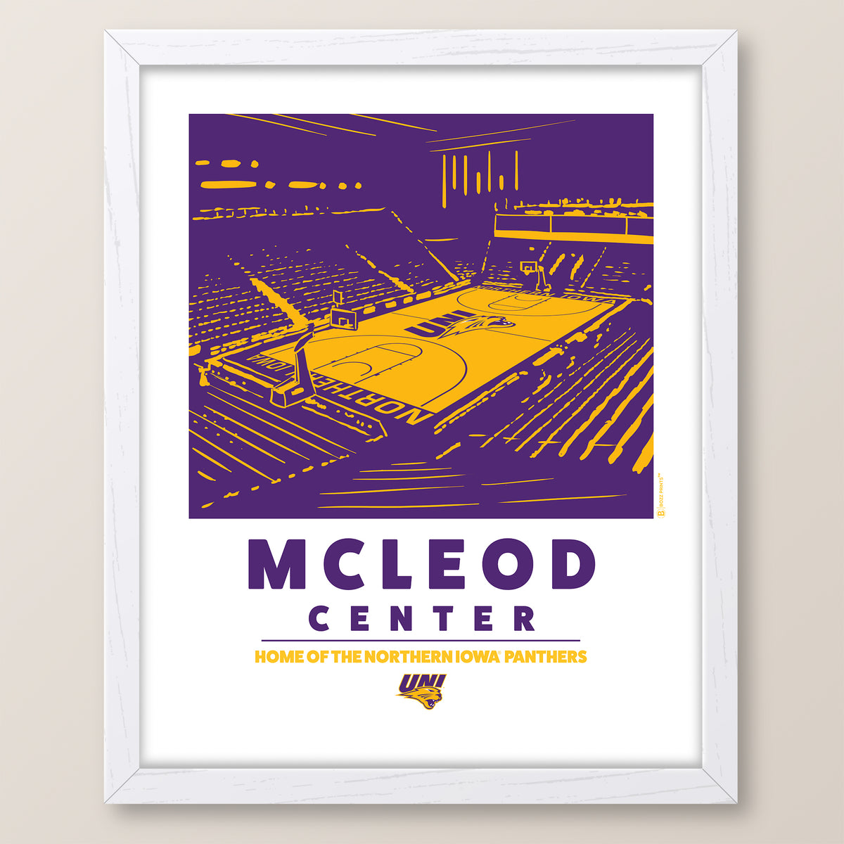 University of Northern Iowa McLeod Center Print