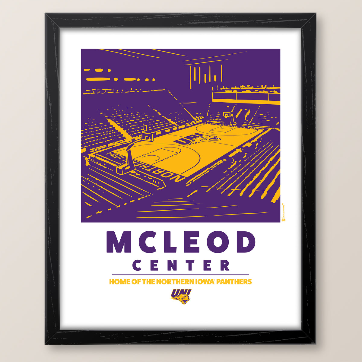 University of Northern Iowa McLeod Center Print
