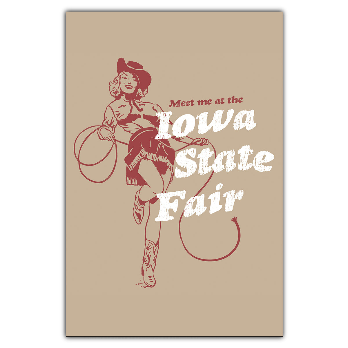 Meet Me at the Iowa State Fair Postcard