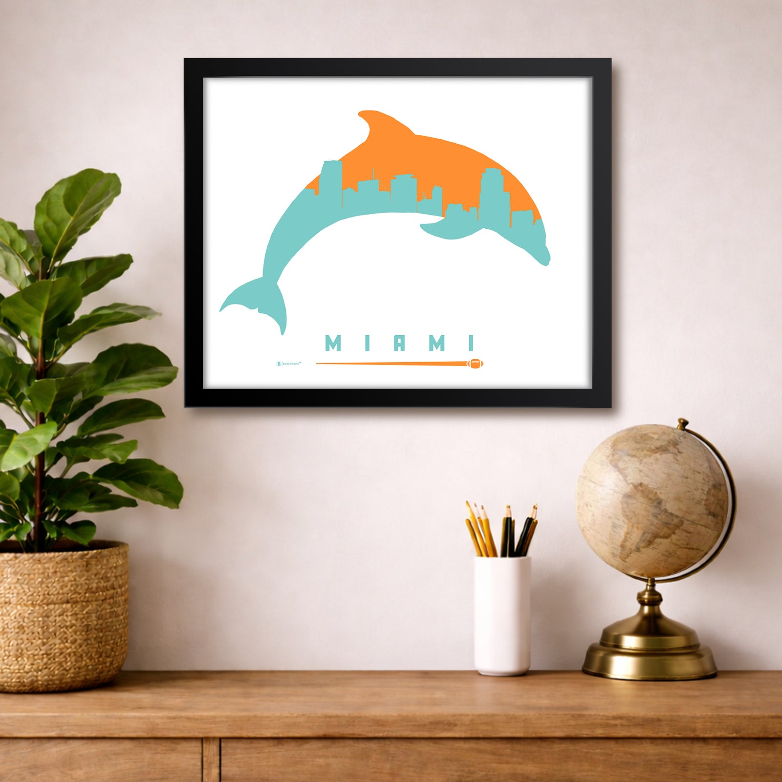Miami Football Print
