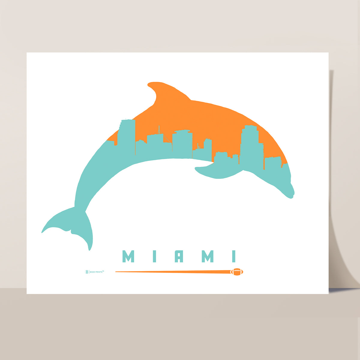 Miami Football Print