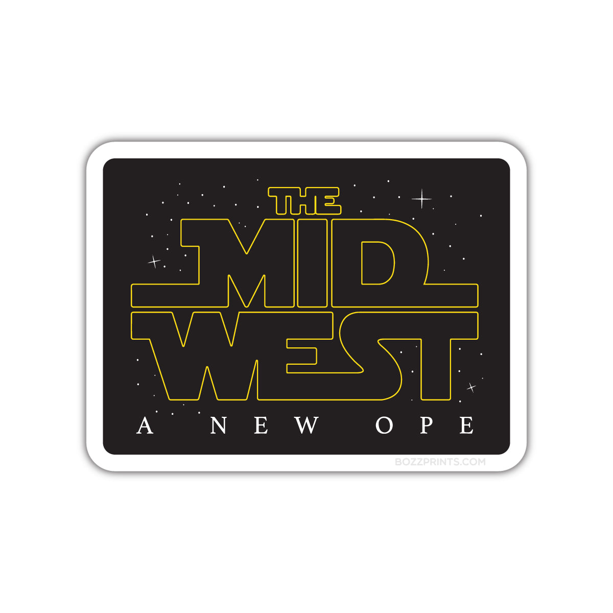 The Midwest A New Ope Sticker