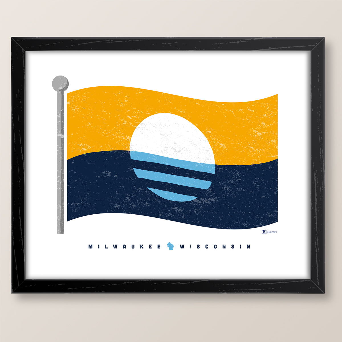 Milwaukee Flag Print