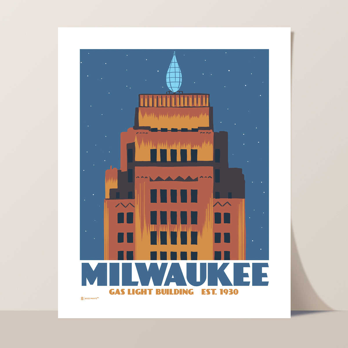 Milwaukee Gas Light Building Print
