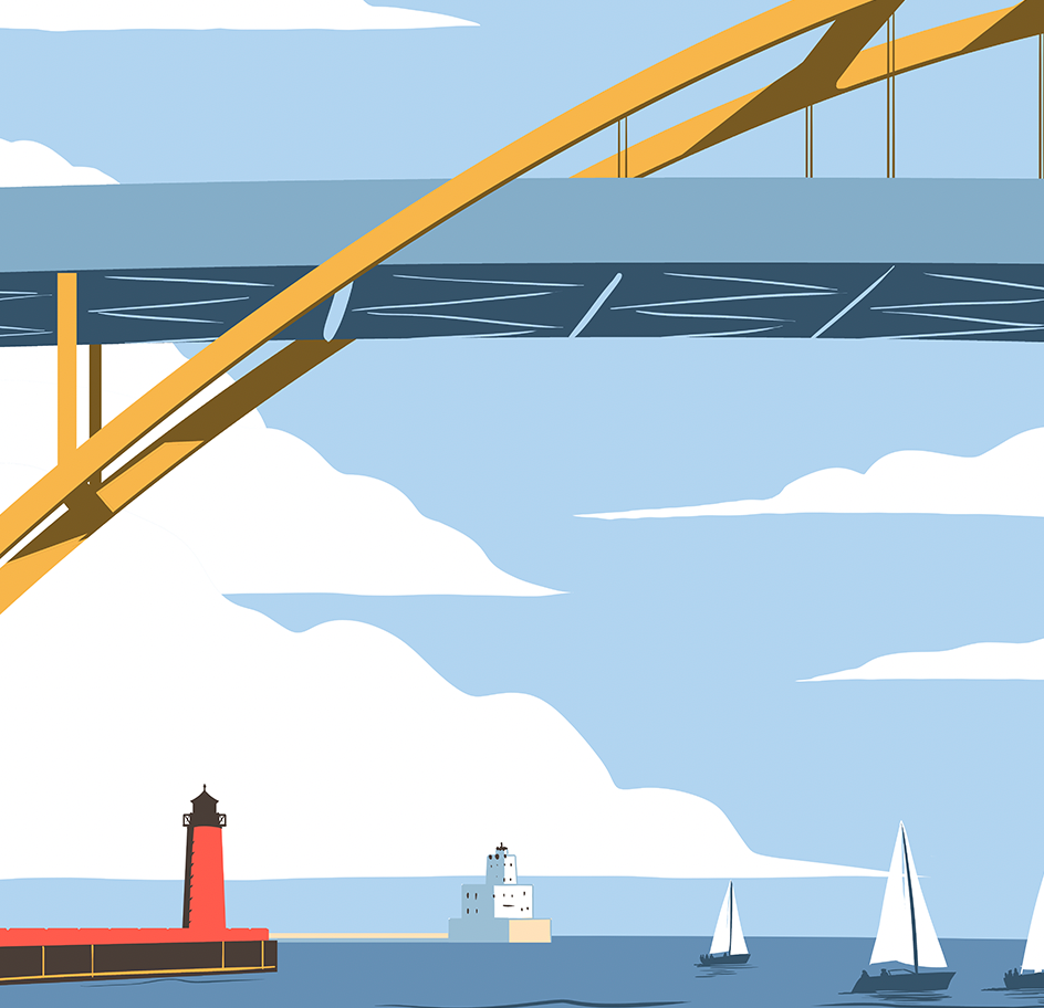 Milwaukee Hoan Bridge Print