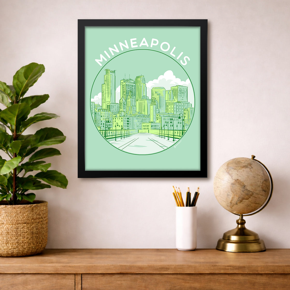 Minneapolis Circle Print