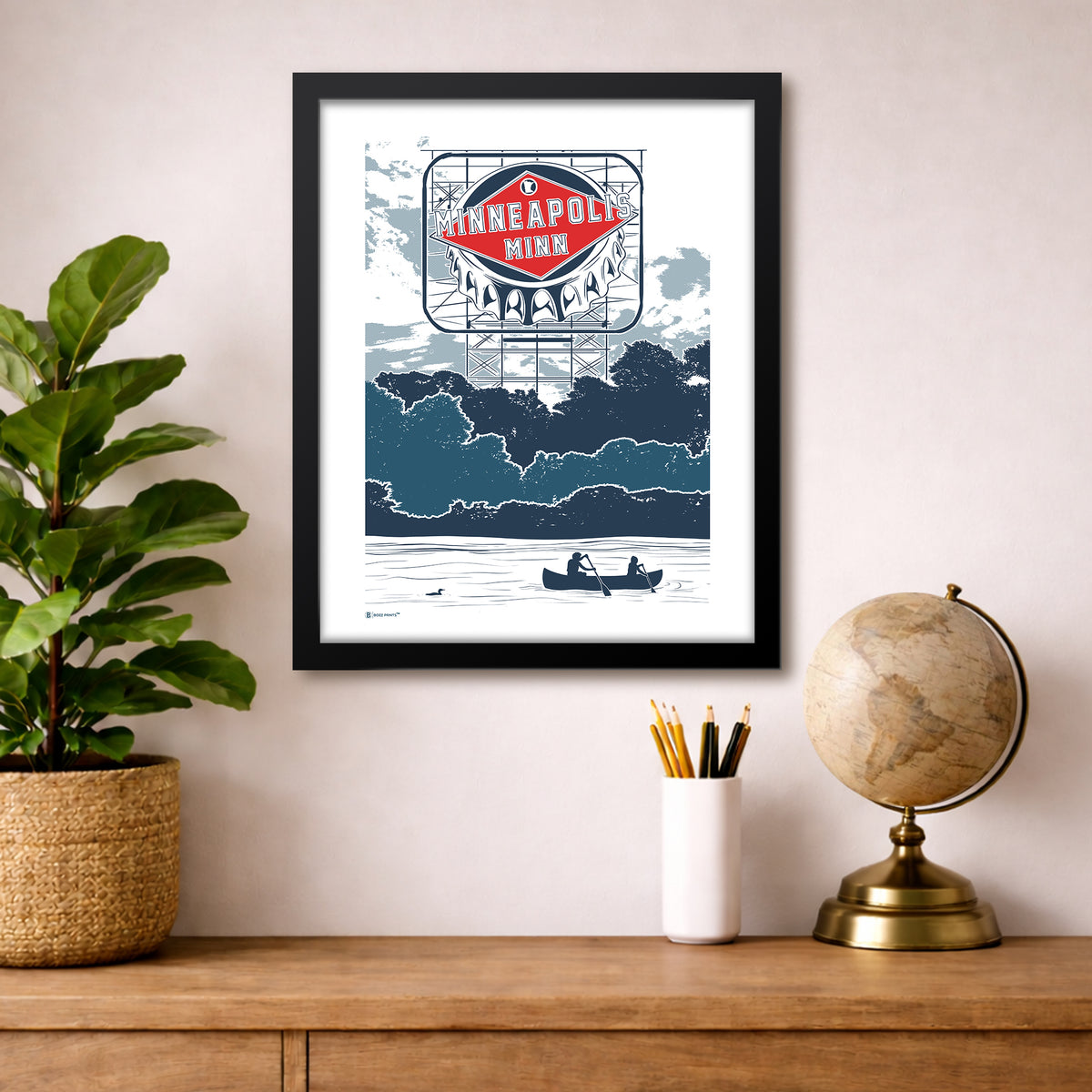 Minneapolis Grain Sign Print