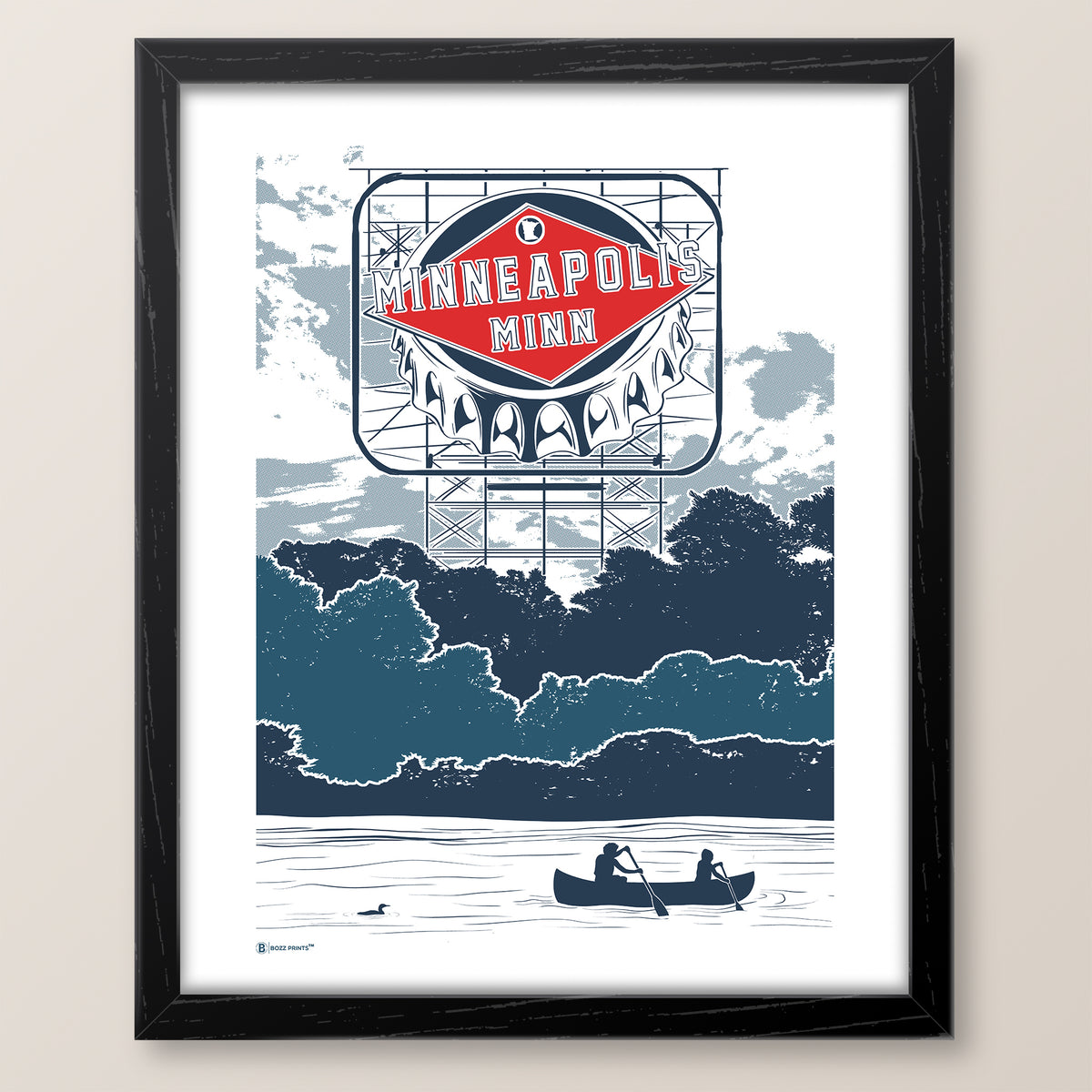 Minneapolis Grain Sign Print