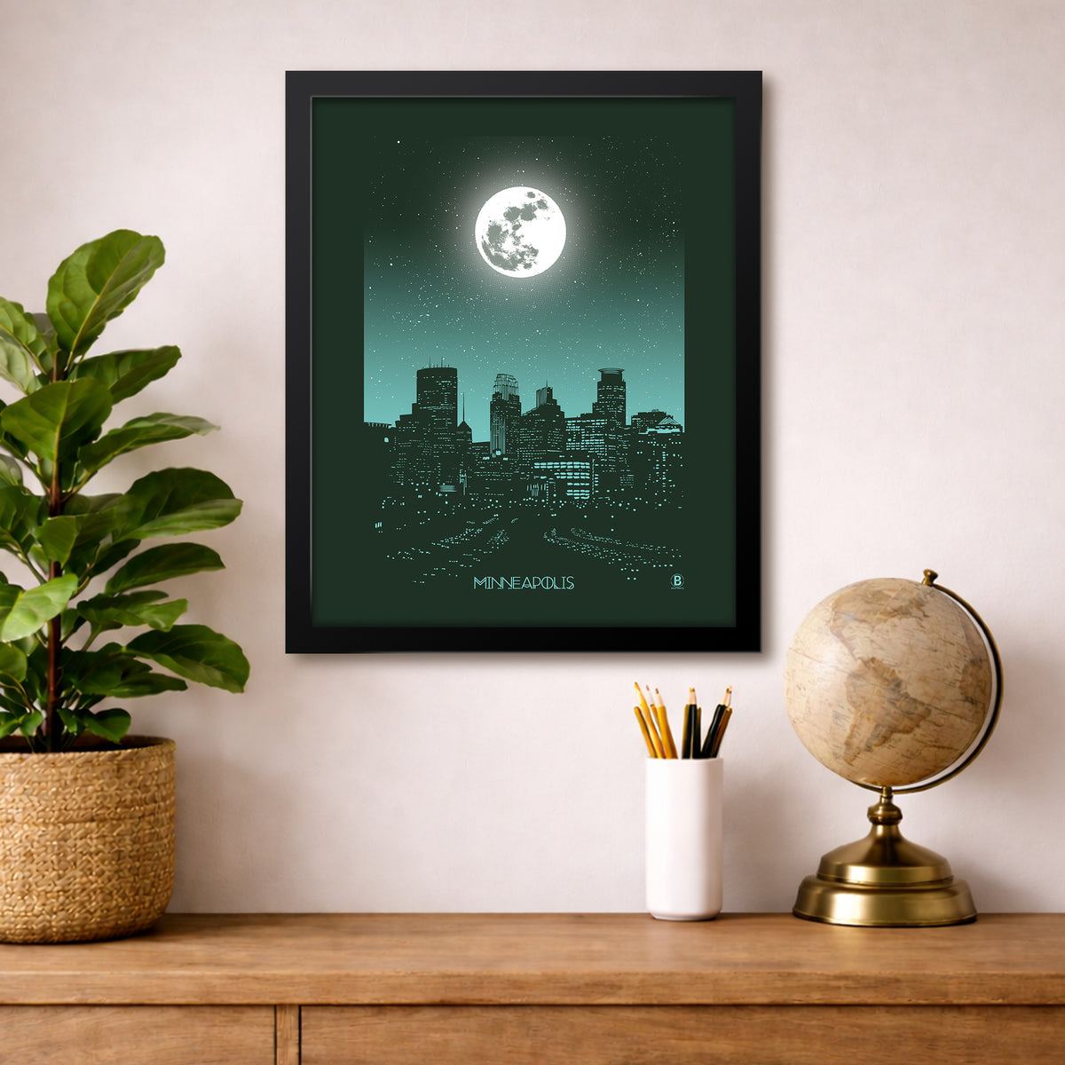 Minneapolis Moon Print