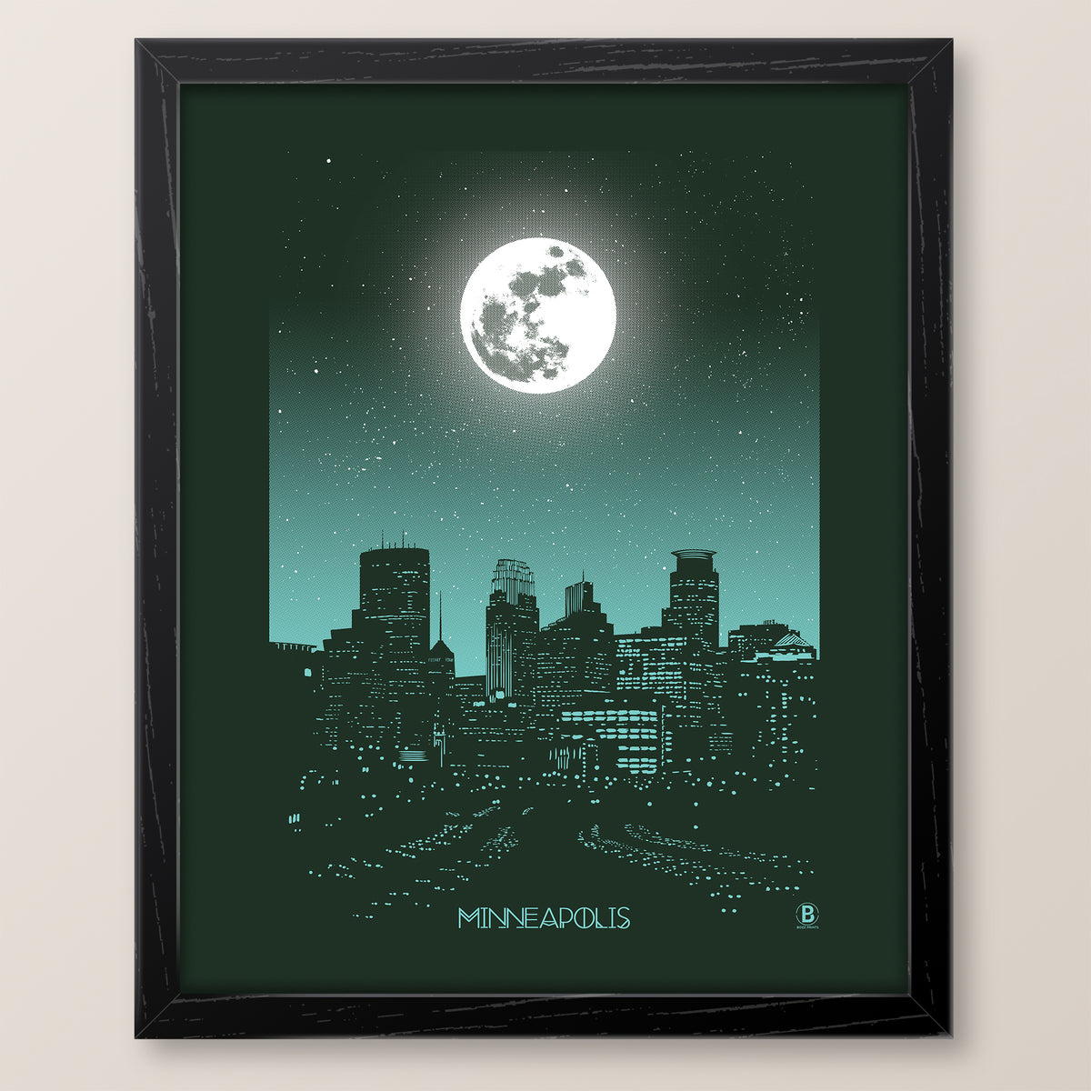 Minneapolis Moon Print