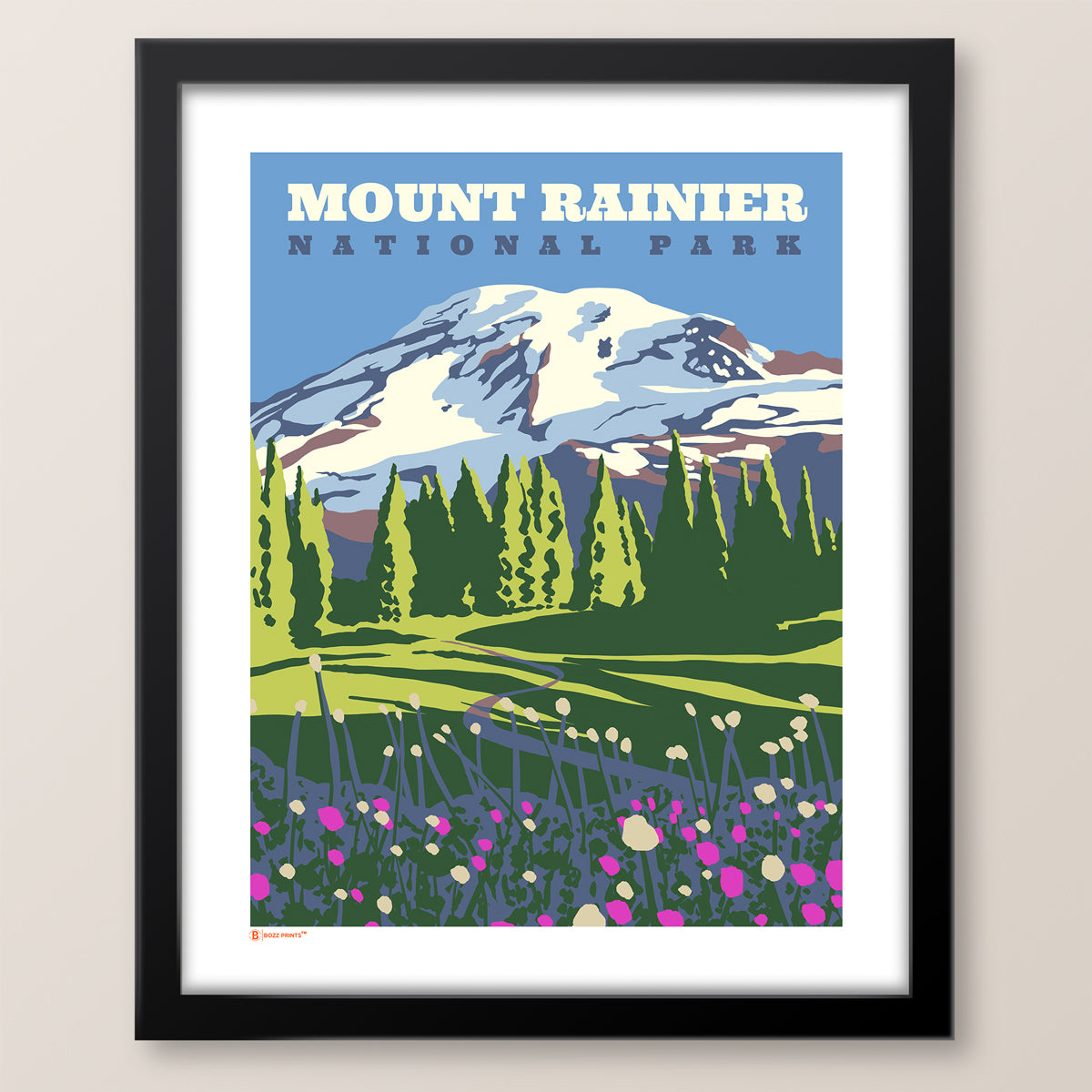 Mount Rainier National Park Skyline Trail Print