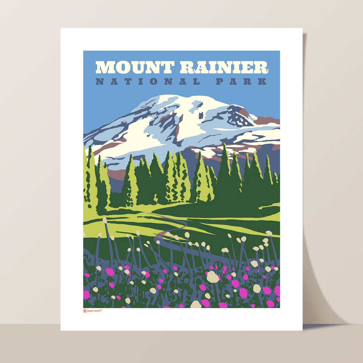 Mount Rainier National Park Skyline Trail Print