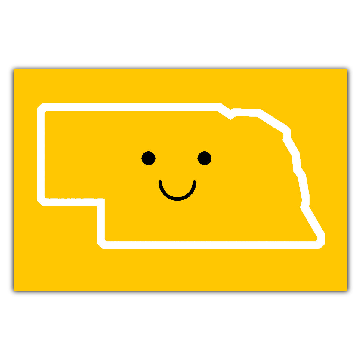 Smiley Face Nebraska Postcard