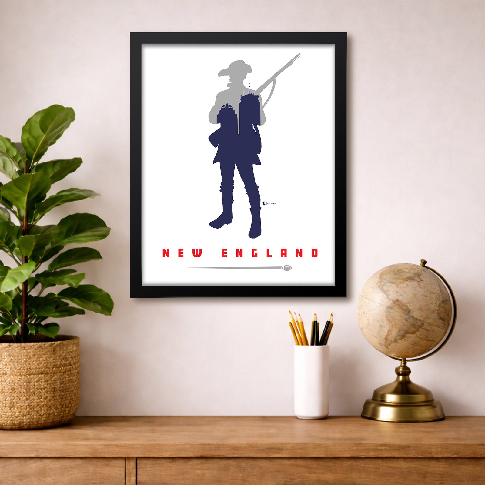 New England Football Print