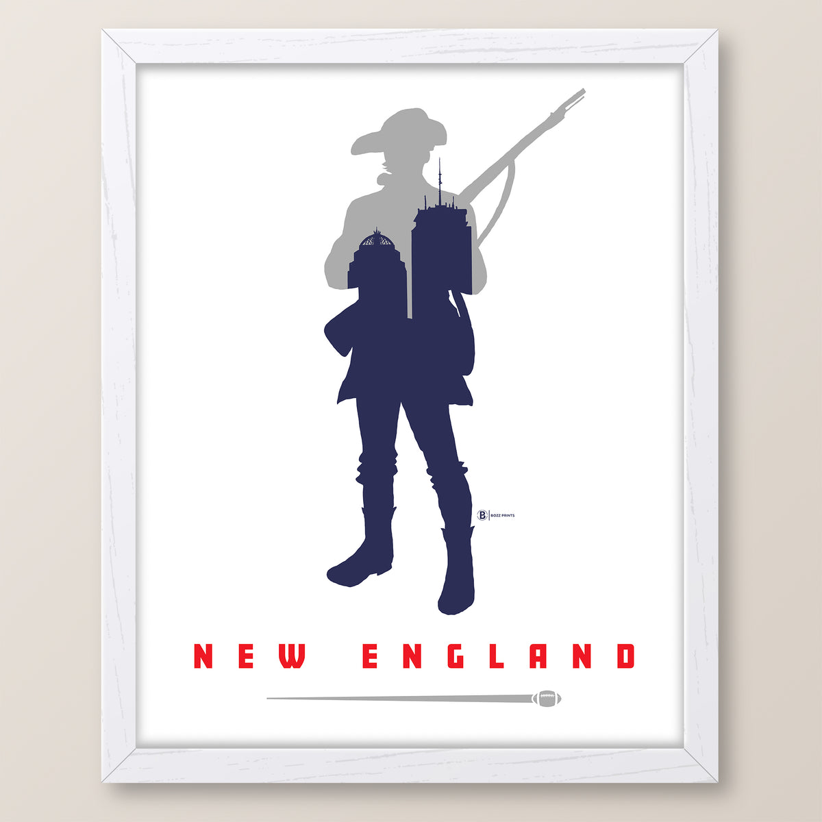 New England Football Print