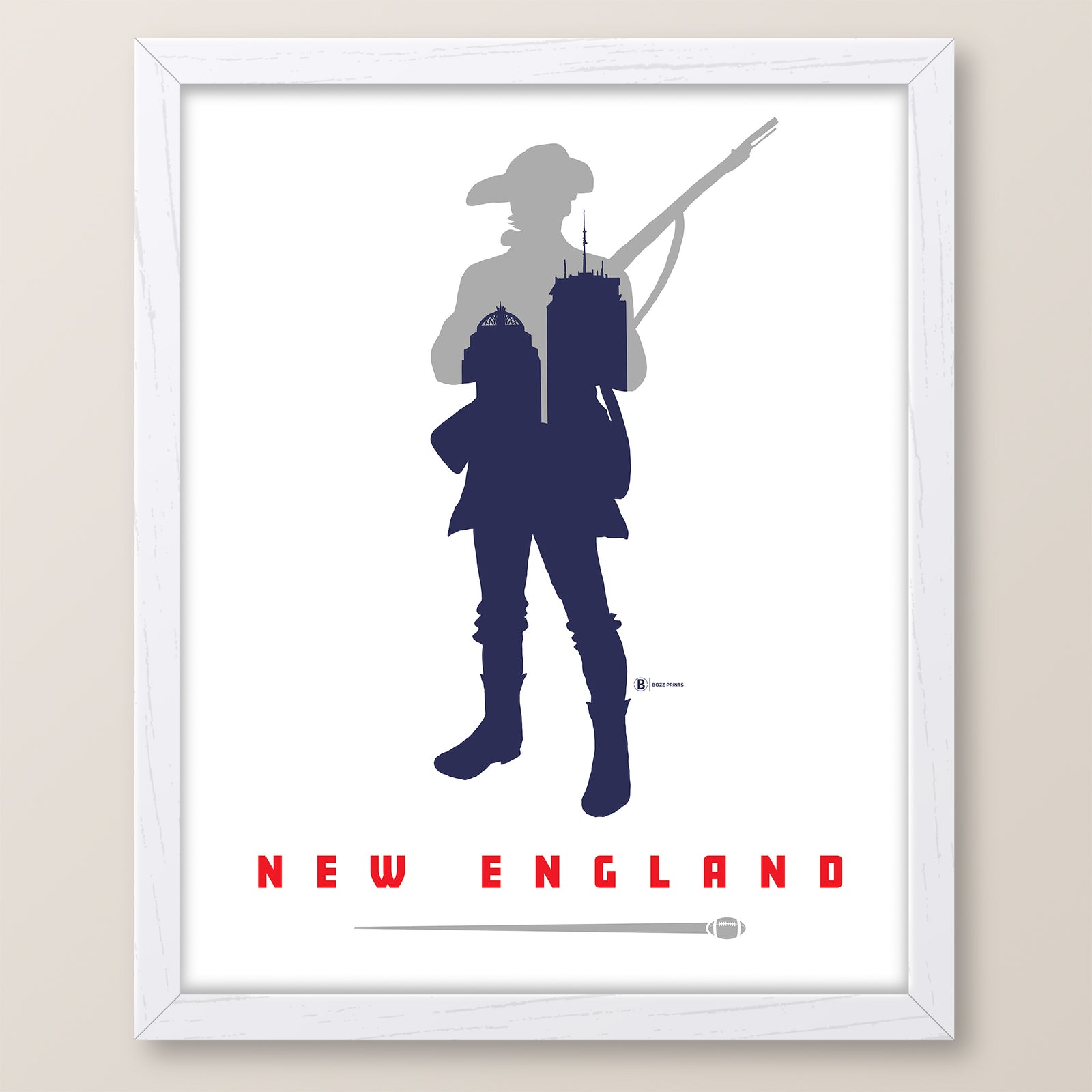New England Football Print