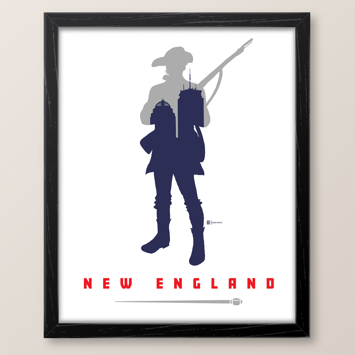 New England Football Print